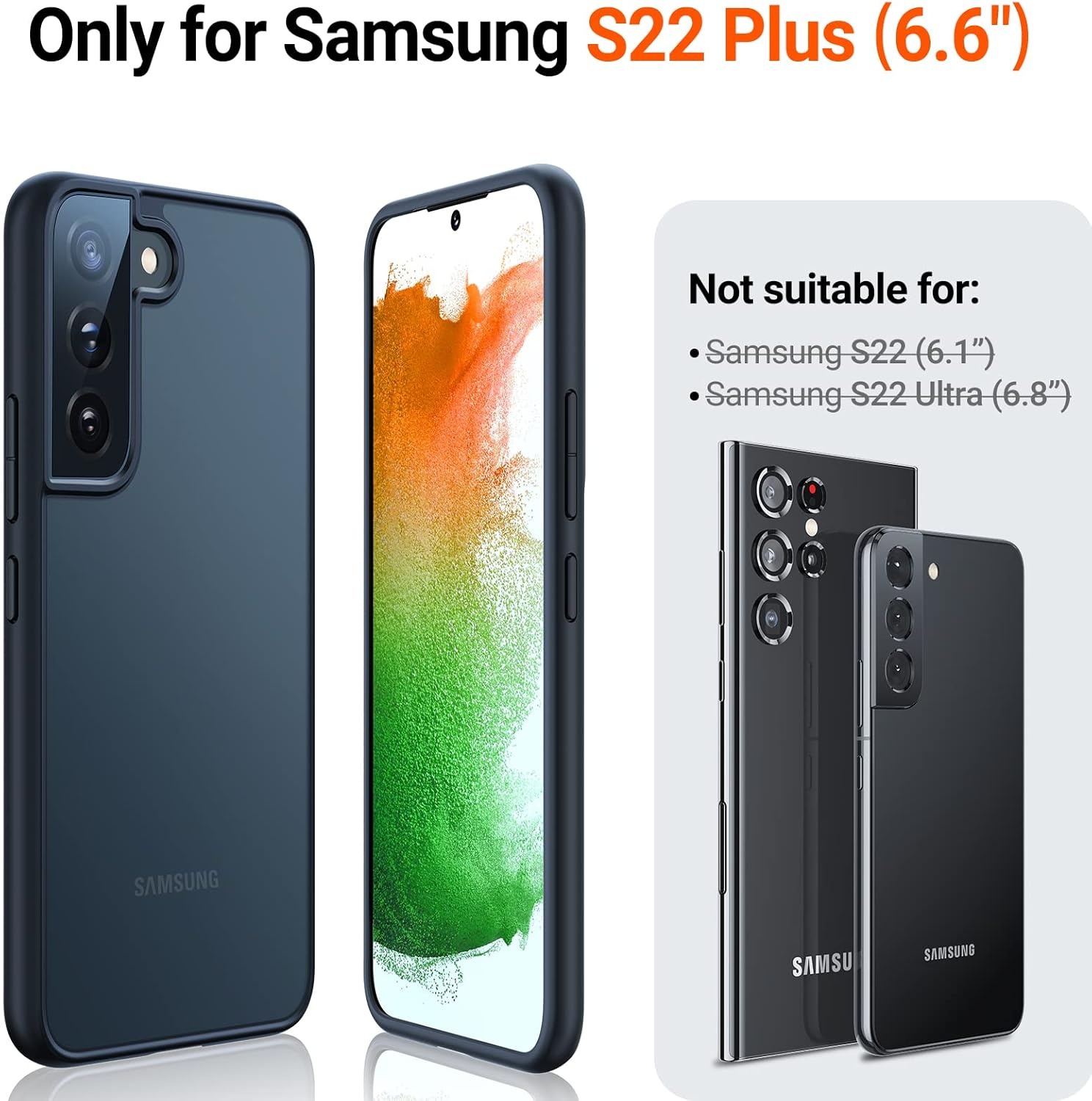 image:imageTORRAS for Samsung Galaxy S26 Ultra Case Clear 2026 Upgraded NonYellowing 12FT MilitaryGrade Protection Transparent Slim Case for Samsung S26 Ultra Case Thin Diamond Clear Hard 69Black