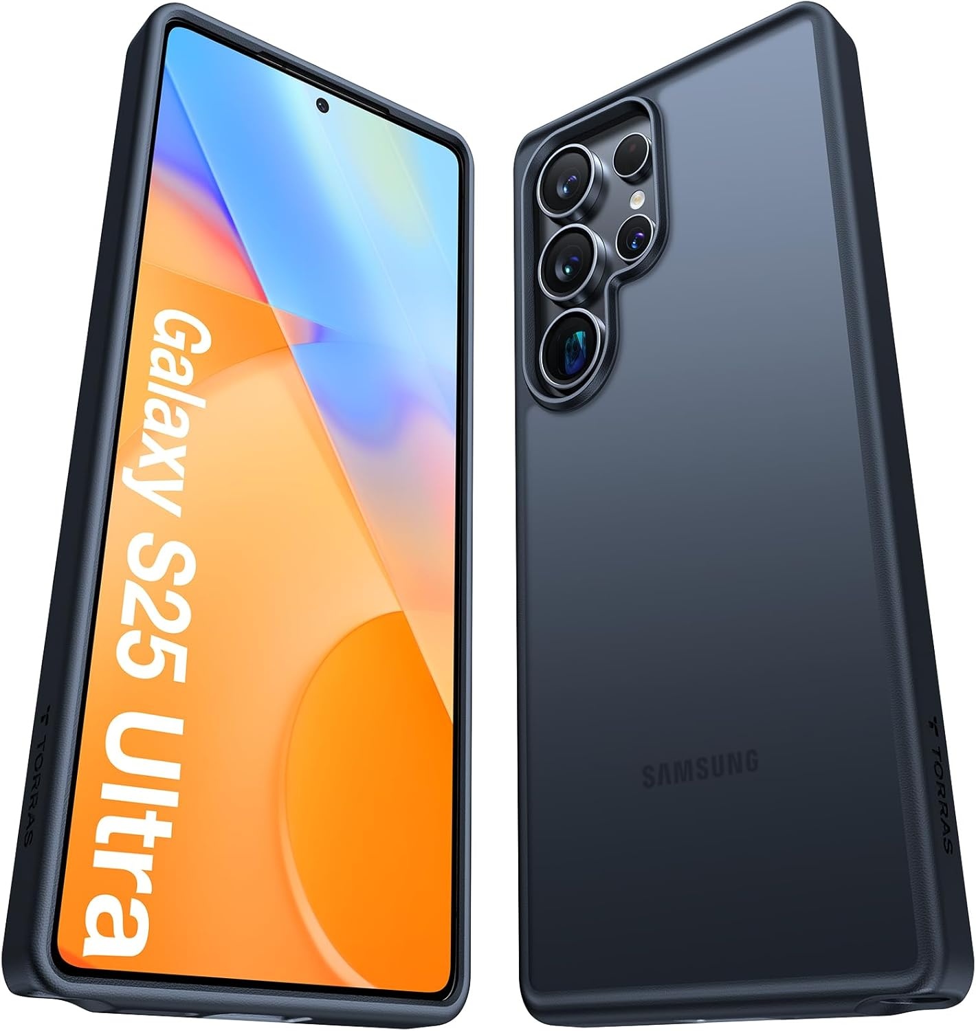 image:imageTORRAS for Samsung Galaxy S26 Ultra Case Clear 2026 Upgraded NonYellowing 12FT MilitaryGrade Protection Transparent Slim Case for Samsung S26 Ultra Case Thin Diamond Clear Hard 69Black