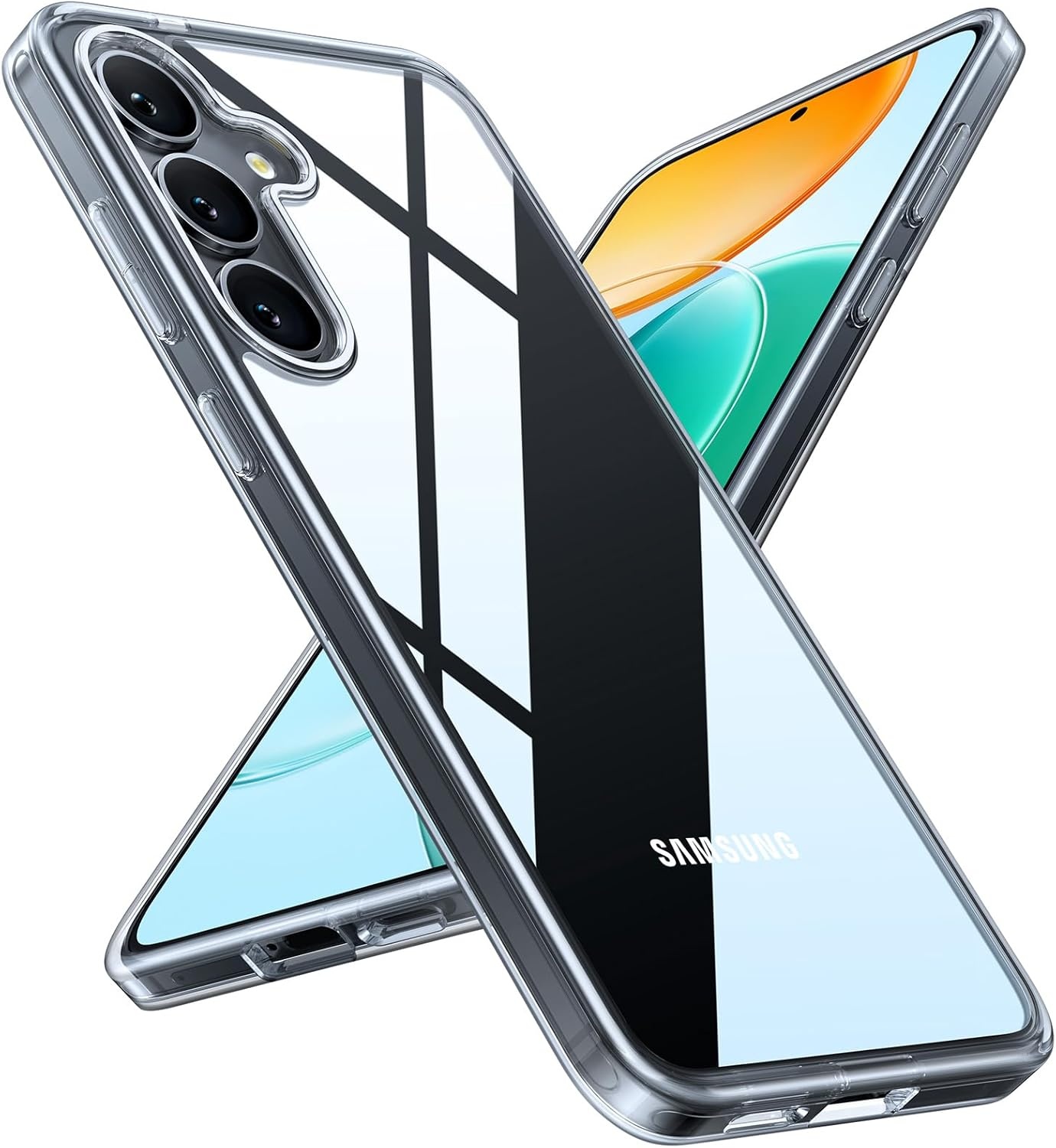 image:imageTORRAS for Samsung Galaxy S26 Ultra Case Clear 2026 Upgraded NonYellowing 12FT MilitaryGrade Protection Transparent Slim Case for Samsung S26 Ultra Case Thin Diamond Clear Hard 69Clear