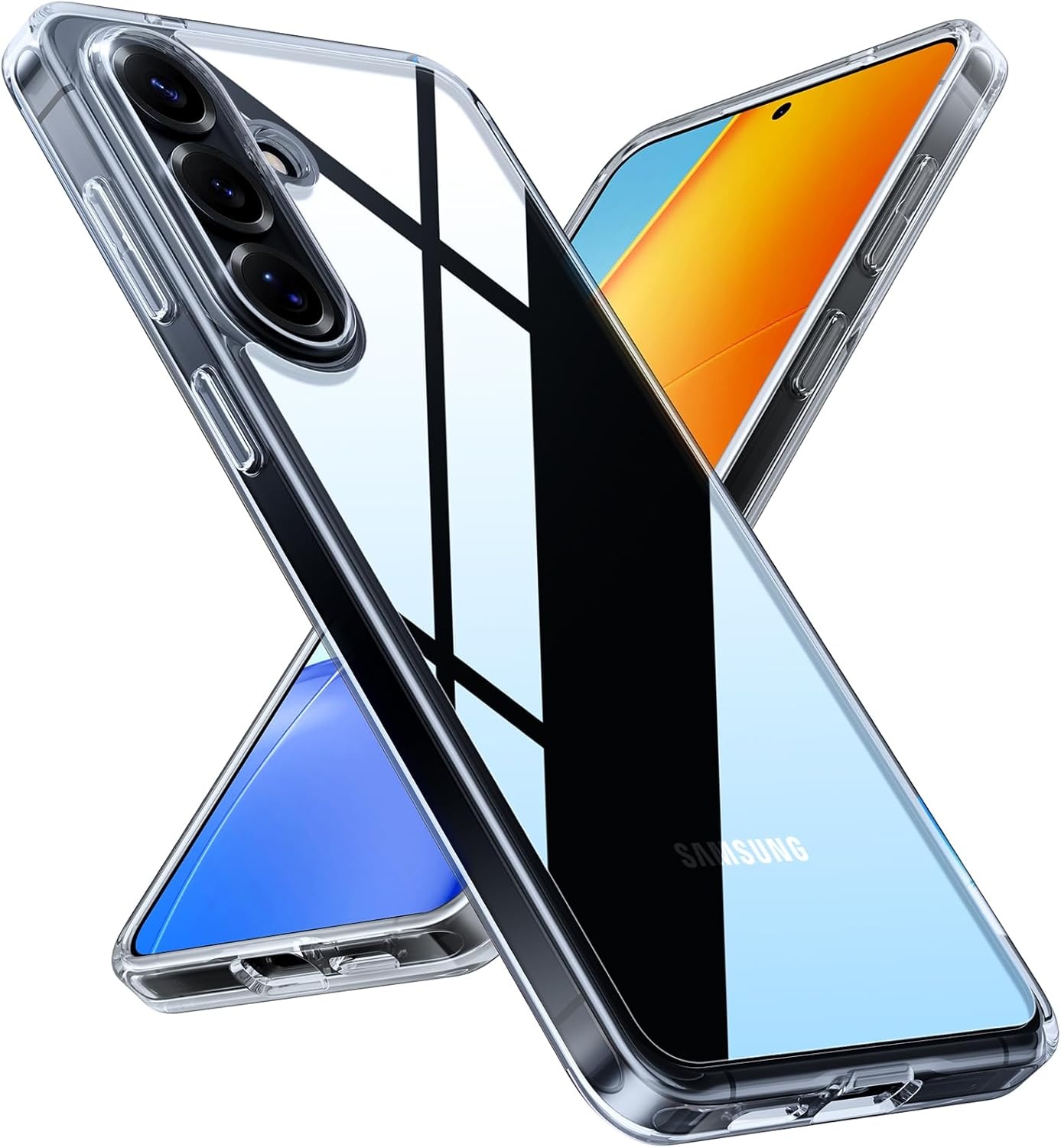 image:imageTORRAS for Samsung Galaxy S26 Ultra Case Clear 2026 Upgraded NonYellowing 12FT MilitaryGrade Protection Transparent Slim Case for Samsung S26 Ultra Case Thin Diamond Clear Hard 69Clear