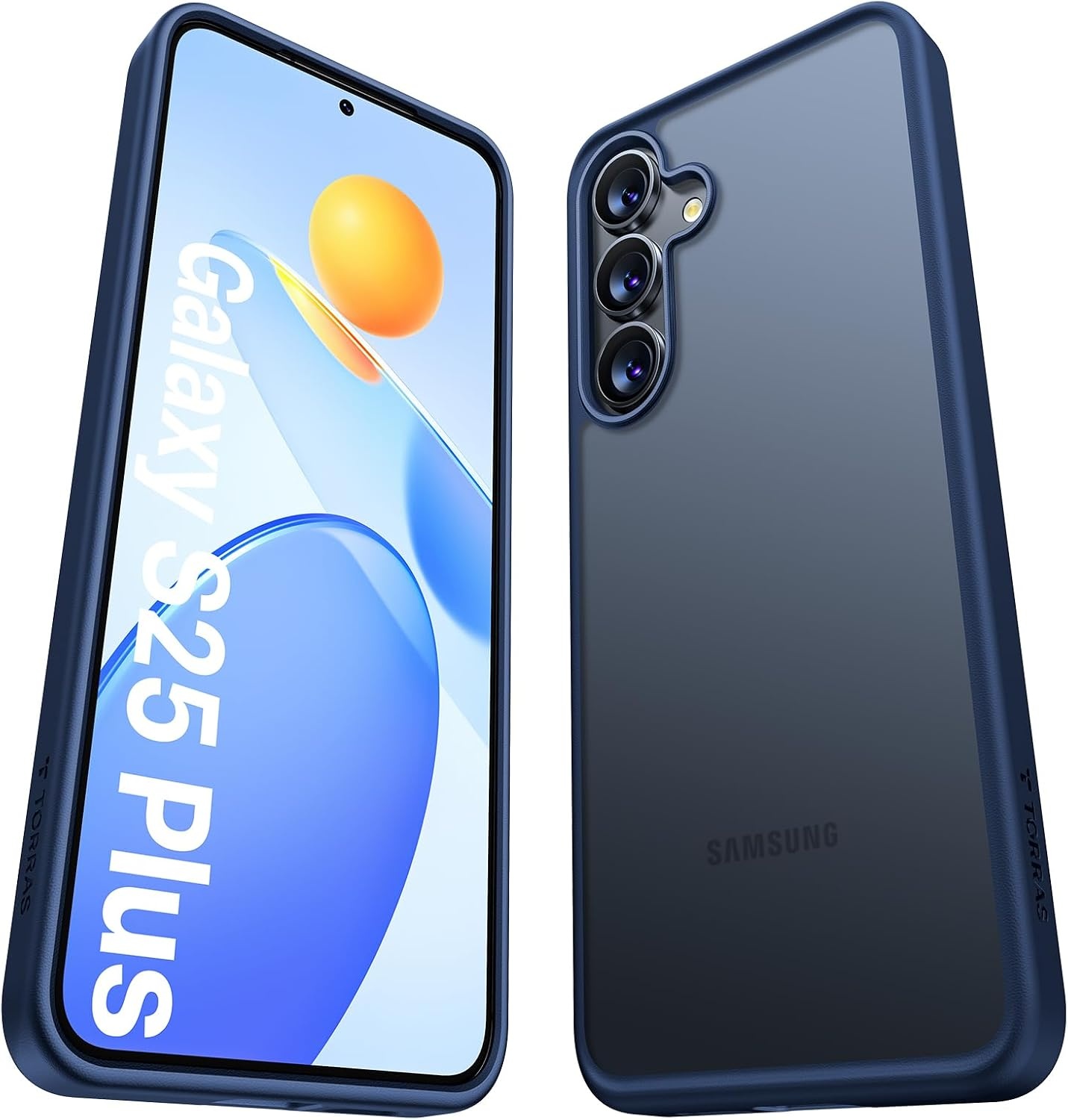 image:imageTORRAS for Samsung Galaxy S26 Ultra Case Clear 2026 Upgraded NonYellowing 12FT MilitaryGrade Protection Transparent Slim Case for Samsung S26 Ultra Case Thin Diamond Clear Hard 69Blue