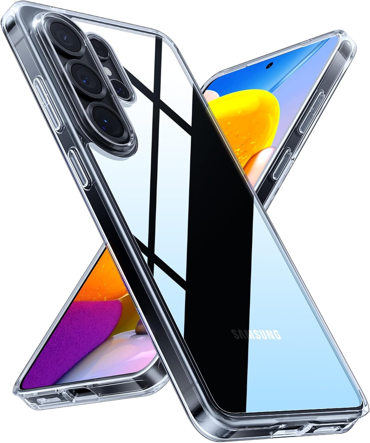 image:imageTORRAS for Samsung Galaxy S26 Ultra Case Clear 2026 Upgraded NonYellowing 12FT MilitaryGrade Protection Transparent Slim Case for Samsung S26 Ultra Case Thin Diamond Clear Hard 69Clear