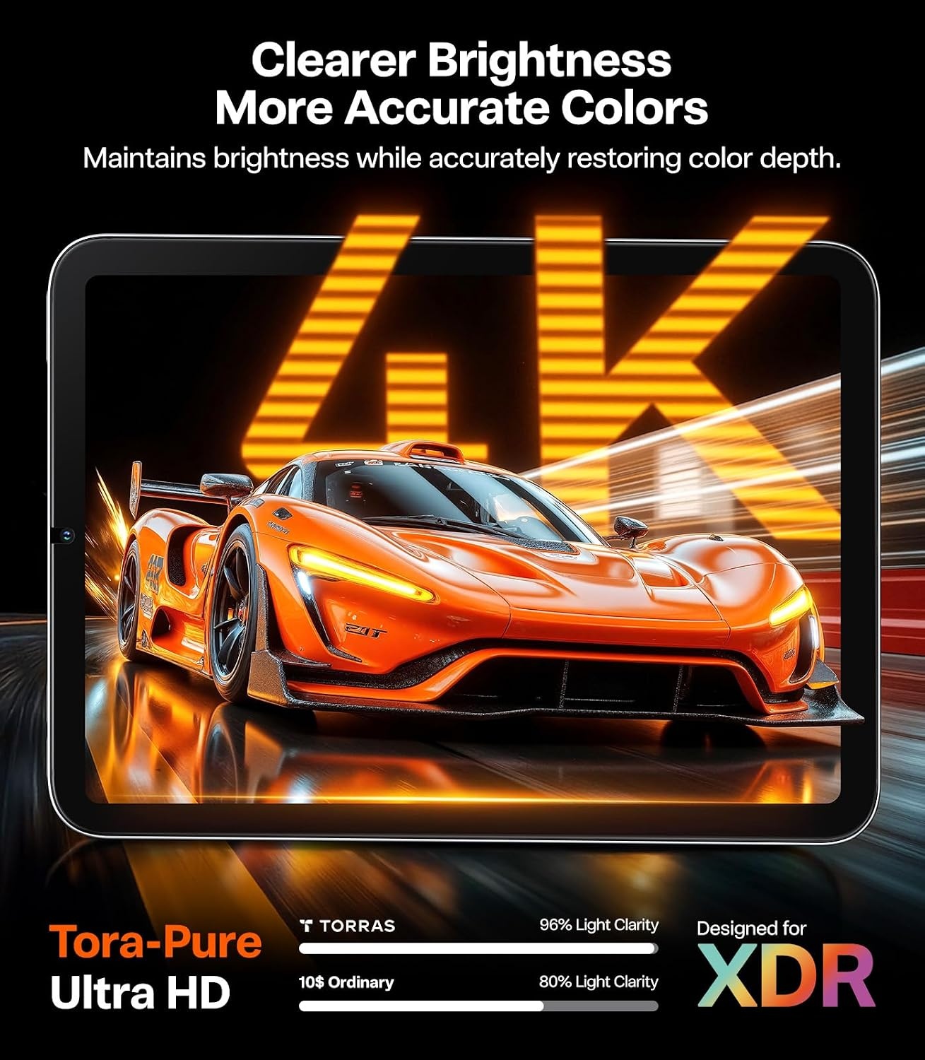 image:imageTORRAS for iPad Pro 11 Inch Screen Protector M5 2025amp M4 2024 Military Grade Shatterproof TOP 9H Tempered Glass OnePull Installation AntiScratch Bubble Free Apple Pencil Compatible HD ClarityiPad mini 7mini 6