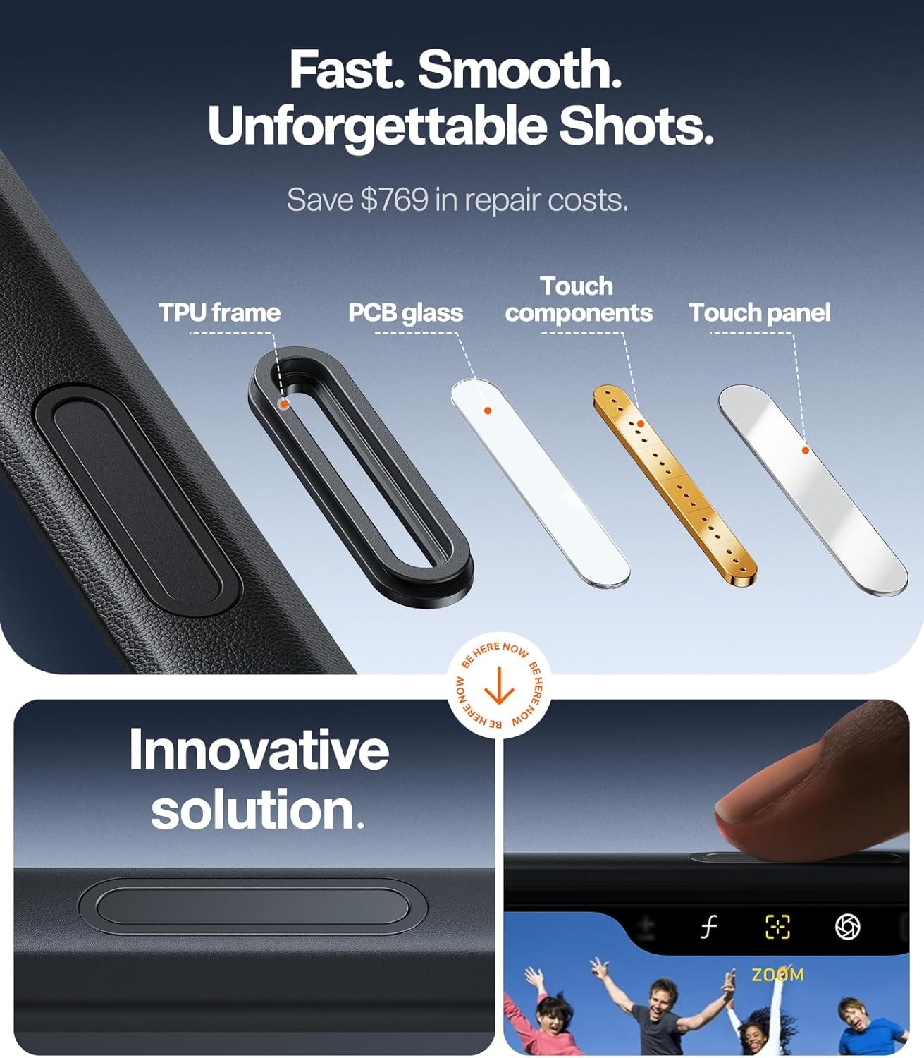 image:imageTORRAS for iPhone 16 Pro Max Case Clear with Stand Fit for MagSafeShockproof Military Grade Protection Slim Magnetic Phone Case for iPhone 16 Pro Max 69 2024 ClearBlack