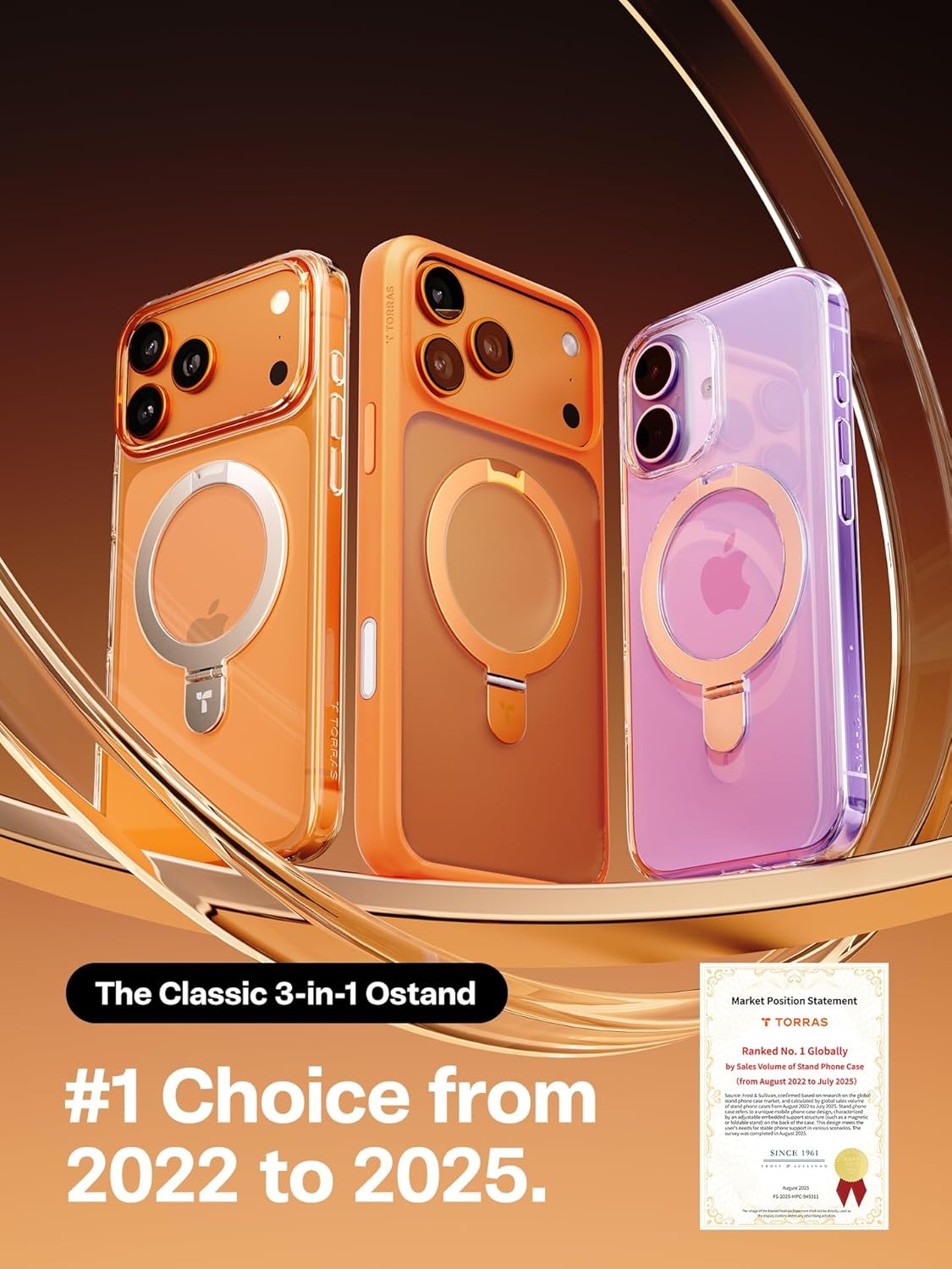 image:imageTORRAS for iPhone 16 Pro Max Case Clear with Stand Fit for MagSafeShockproof Military Grade Protection Slim Magnetic Phone Case for iPhone 16 Pro Max 69 2024 ClearCrystal Clear