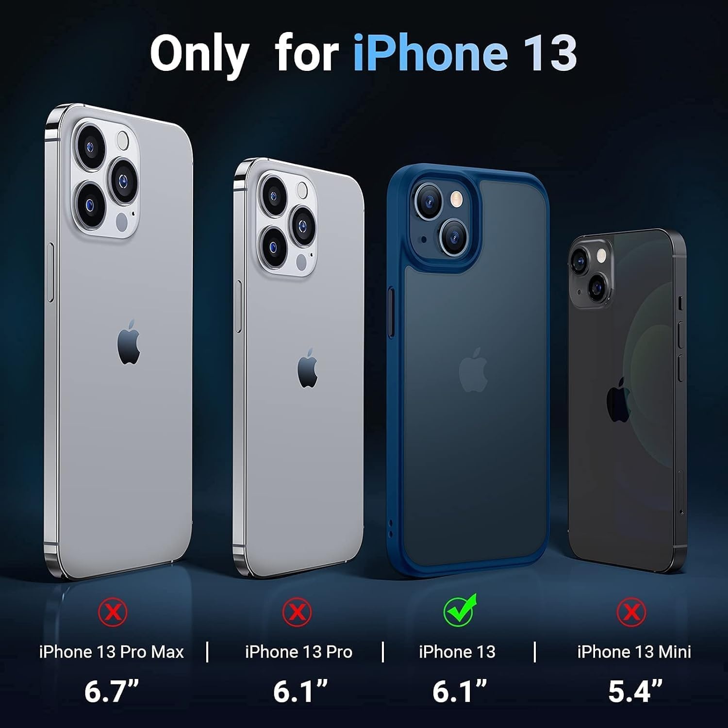 image:imageTORRAS for iPhone 17 Pro Case Beyond MilitaryGrade Protection Camera Control Button DIY Buttons Translucent Matte Slim Thin Shockproof Hard Back AntiScratch case for iPhone 17 Pro Deep BlueNavy Blue