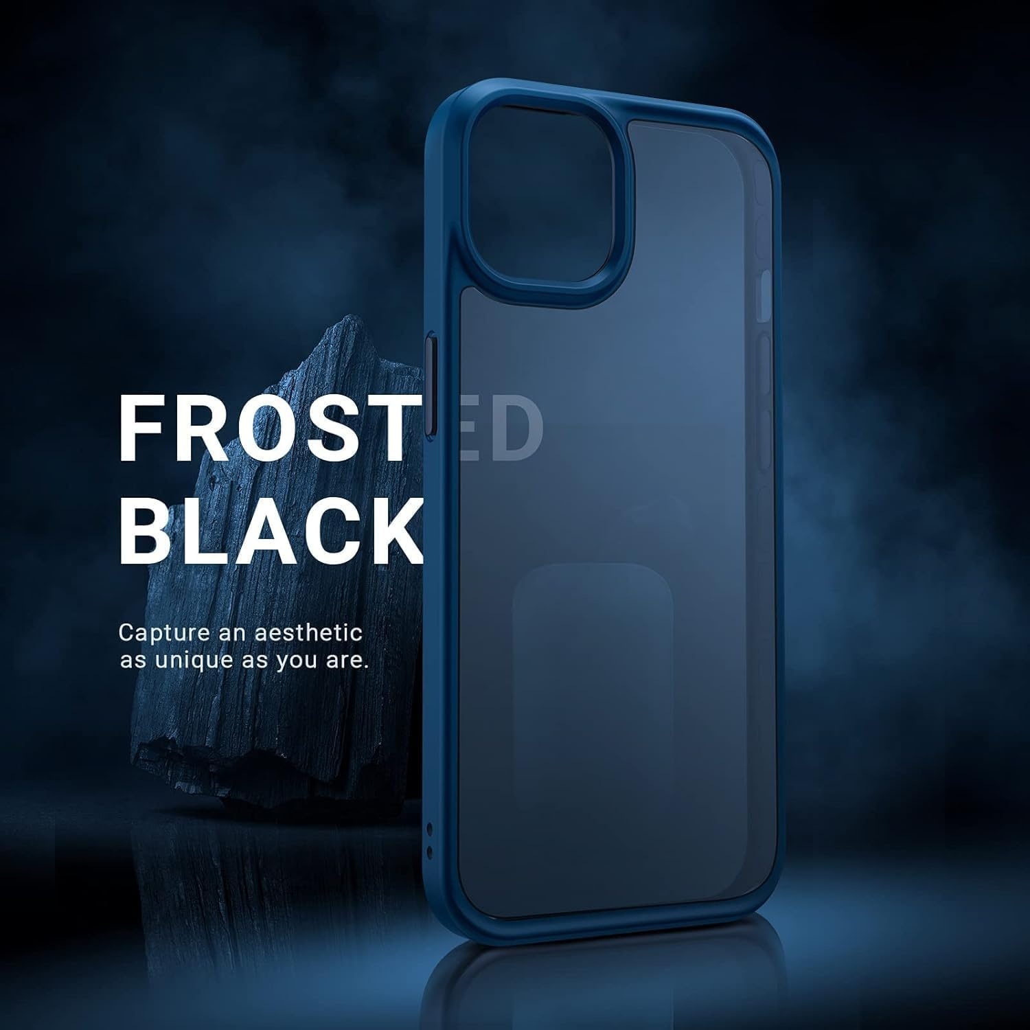image:imageTORRAS for iPhone 17 Pro Case Beyond MilitaryGrade Protection Camera Control Button DIY Buttons Translucent Matte Slim Thin Shockproof Hard Back AntiScratch case for iPhone 17 Pro Deep BlueNavy Blue