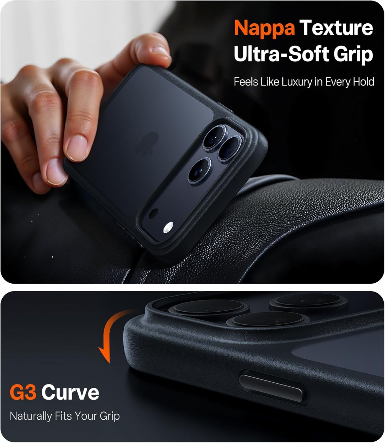 image:imageTORRAS for iPhone 17 Pro Case Beyond MilitaryGrade Protection Camera Control Button DIY Buttons Translucent Matte Slim Thin Shockproof Hard Back AntiScratch case for iPhone 17 Pro Deep BlueBlack17Pro