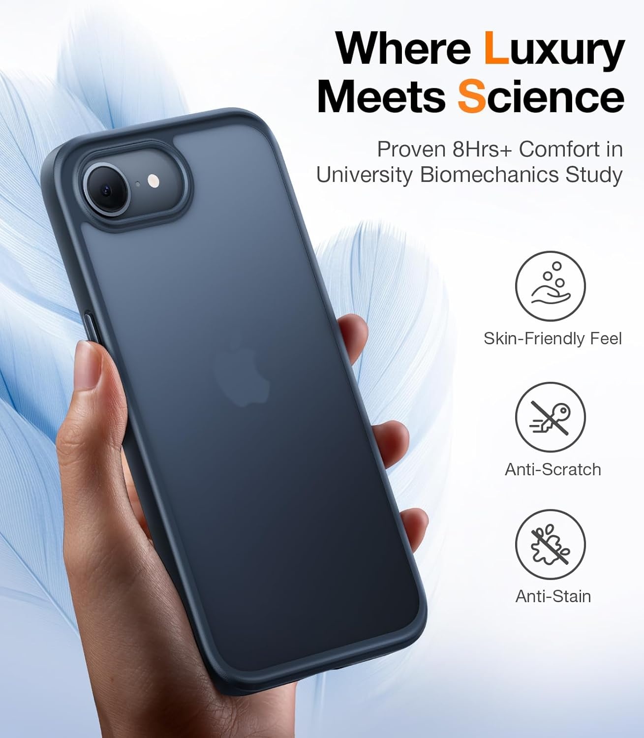 image:imageTORRAS for iPhone 17 Pro Case Beyond MilitaryGrade Protection Camera Control Button DIY Buttons Translucent Matte Slim Thin Shockproof Hard Back AntiScratch case for iPhone 17 Pro Deep BlueBlack