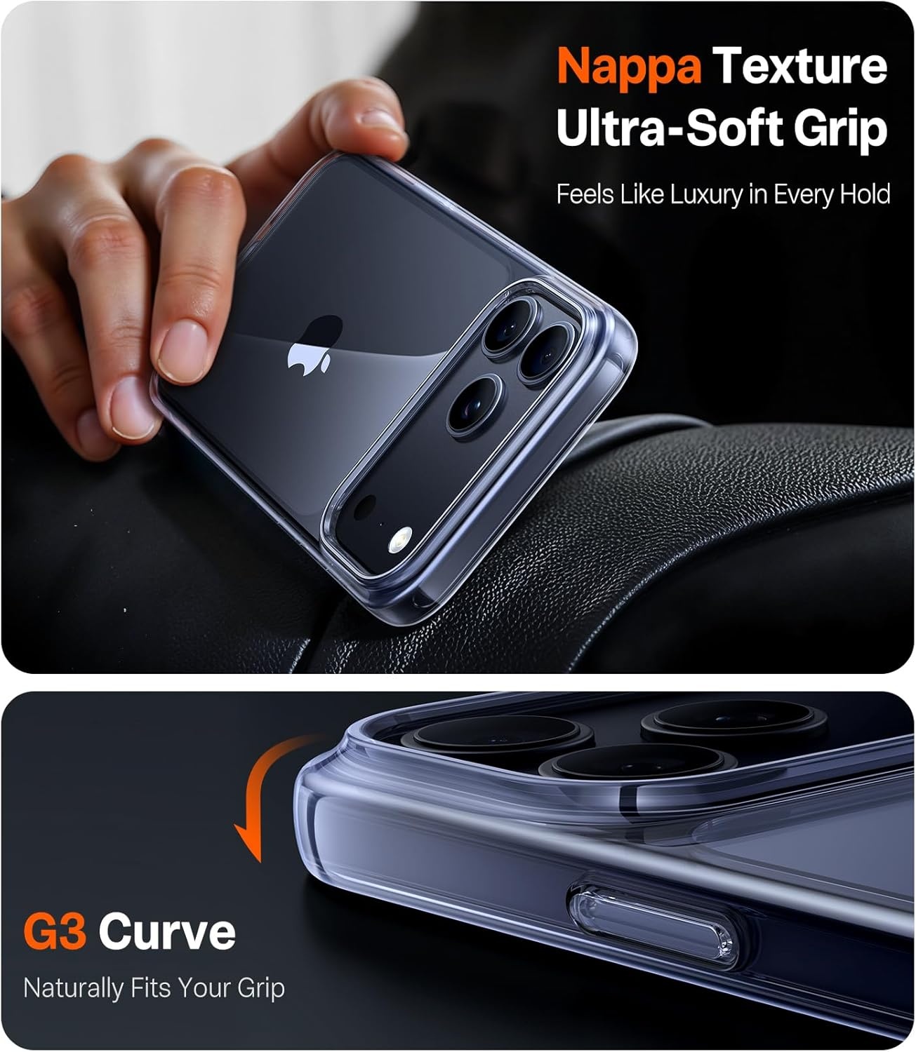 image:imageTORRAS for iPhone 17 Pro Case Beyond MilitaryGrade Protection Camera Control Button DIY Buttons Translucent Matte Slim Thin Shockproof Hard Back AntiScratch case for iPhone 17 Pro Deep BlueClear17Pro