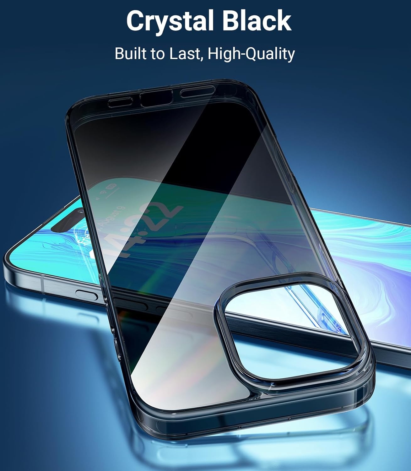 image:imageTORRAS for iPhone 17 Pro Max Case Crystal Clear AntiYellowingMilitaryGrade Protection Ultra Slim Transparent AntiScratch Back Soft Bumper NonSlip 17 Pro Max Phone Case Clear 69Clear Black