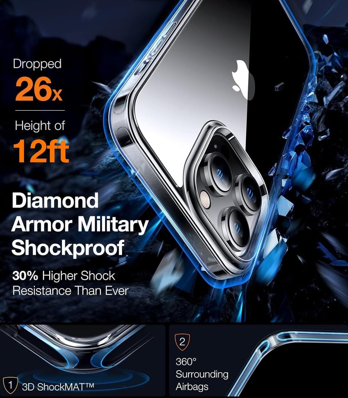image:imageTORRAS for iPhone 17 Pro Max Case Crystal Clear AntiYellowingMilitaryGrade Protection Ultra Slim Transparent AntiScratch Back Soft Bumper NonSlip 17 Pro Max Phone Case Clear 69Crystal Clear