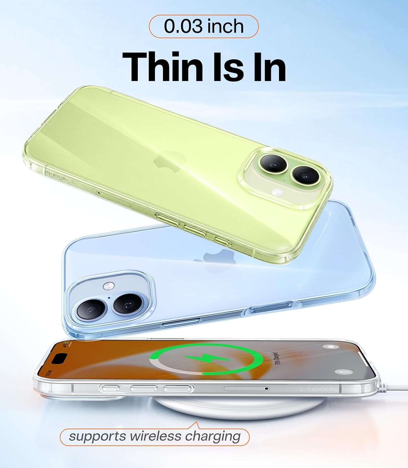 image:imageTORRAS for iPhone 17 Pro Max Case Crystal Clear AntiYellowingMilitaryGrade Protection Ultra Slim Transparent AntiScratch Back Soft Bumper NonSlip 17 Pro Max Phone Case Clear 69Crystal Green