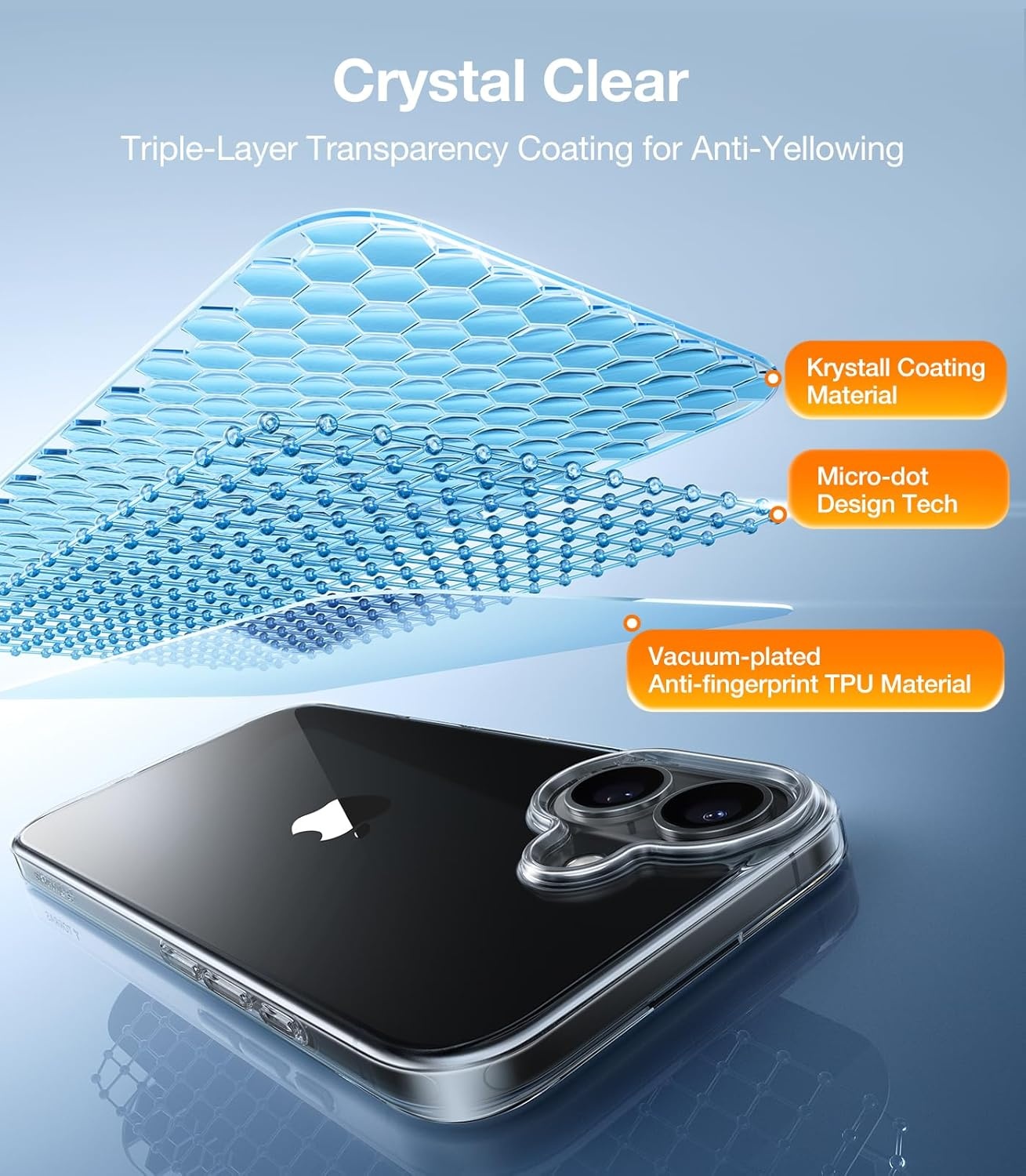image:imageTORRAS for iPhone 17 Pro Max Case Crystal Clear AntiYellowingMilitaryGrade Protection Ultra Slim Transparent AntiScratch Back Soft Bumper NonSlip 17 Pro Max Phone Case Clear 69Crystal Clear