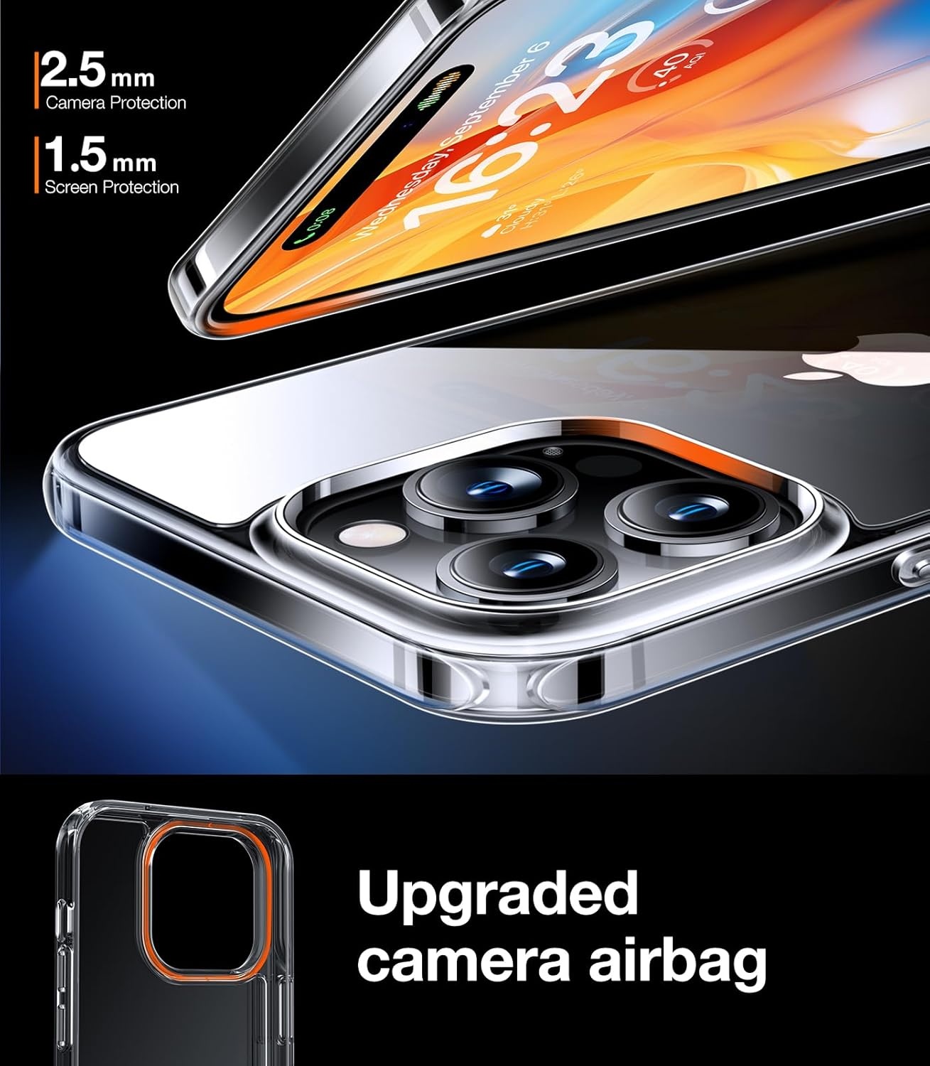 image:imageTORRAS for iPhone 17 Pro Max Case Crystal Clear AntiYellowingMilitaryGrade Protection Ultra Slim Transparent AntiScratch Back Soft Bumper NonSlip 17 Pro Max Phone Case Clear 69Crystal Clear