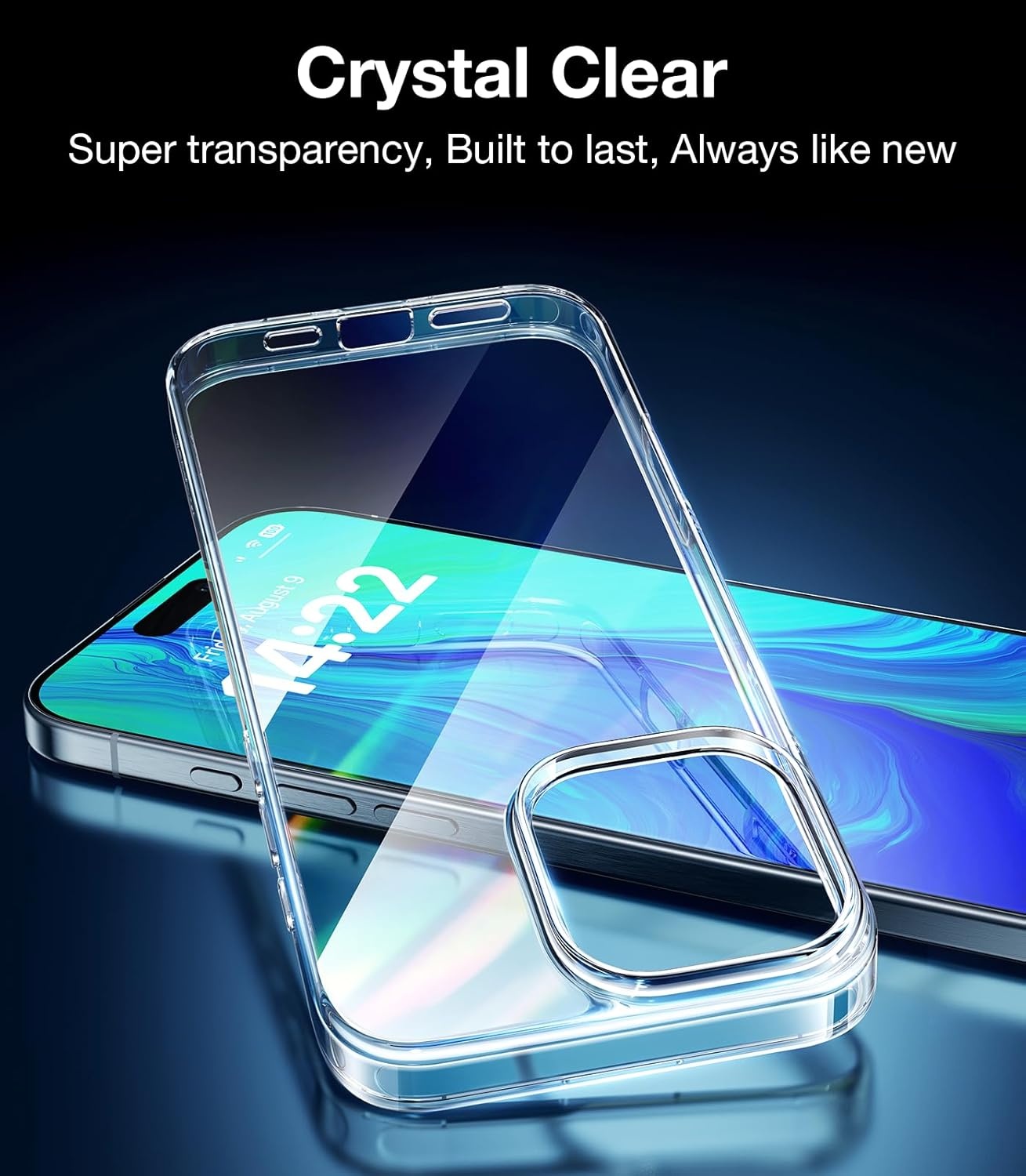 image:imageTORRAS for iPhone 17 Pro Max Case Crystal Clear AntiYellowingMilitaryGrade Protection Ultra Slim Transparent AntiScratch Back Soft Bumper NonSlip 17 Pro Max Phone Case Clear 69Crystal Clear