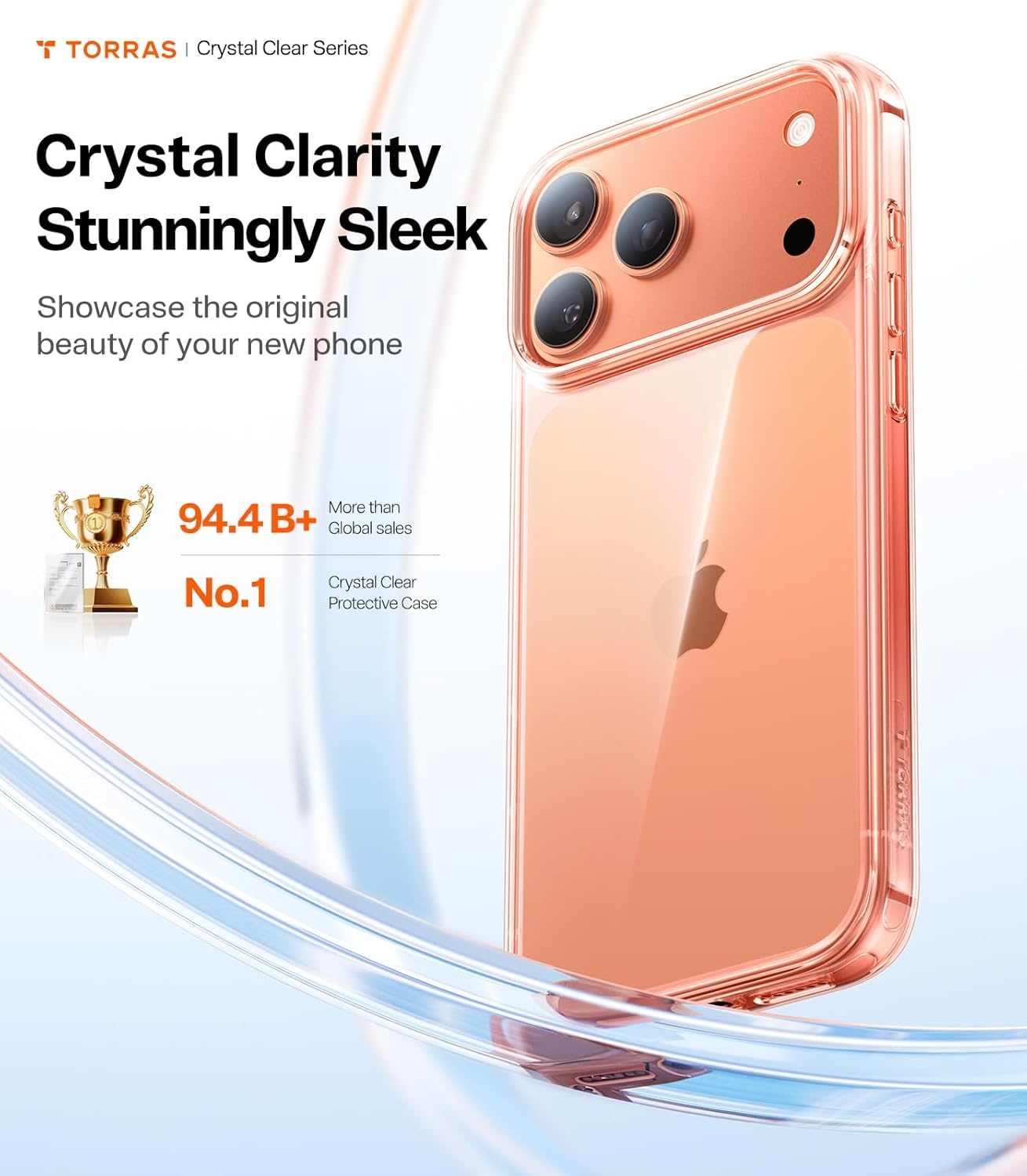 image:imageTORRAS for iPhone 17 Pro Max Case Crystal Clear AntiYellowingMilitaryGrade Protection Ultra Slim Transparent AntiScratch Back Soft Bumper NonSlip 17 Pro Max Phone Case Clear 69Crystal Clear