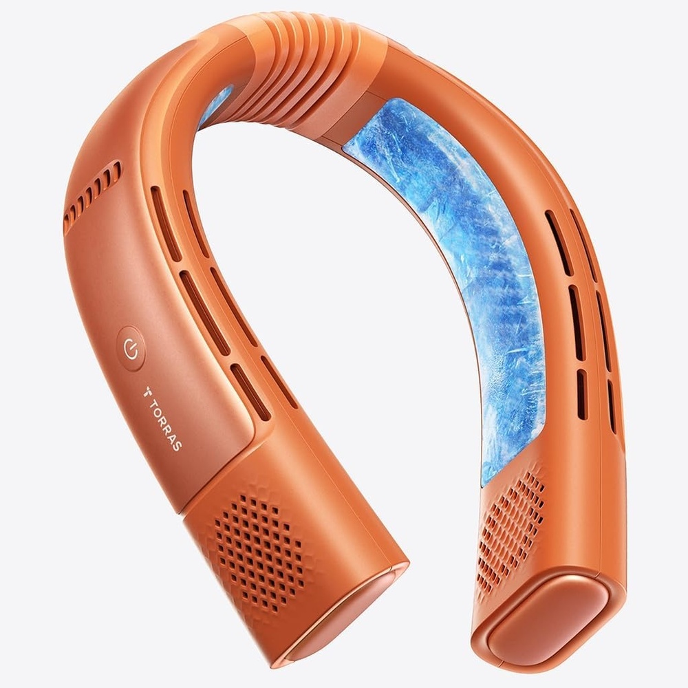 image:imageTORRAS COOLiFY 2026 Neck Air Conditioner 2S PRO IceFeel Semiconductor Cooling Neck Cooler amp Personal Air Conditioner for GolfTravel amp Music Festival Premium Gifts for Father Men Women BlackOrange