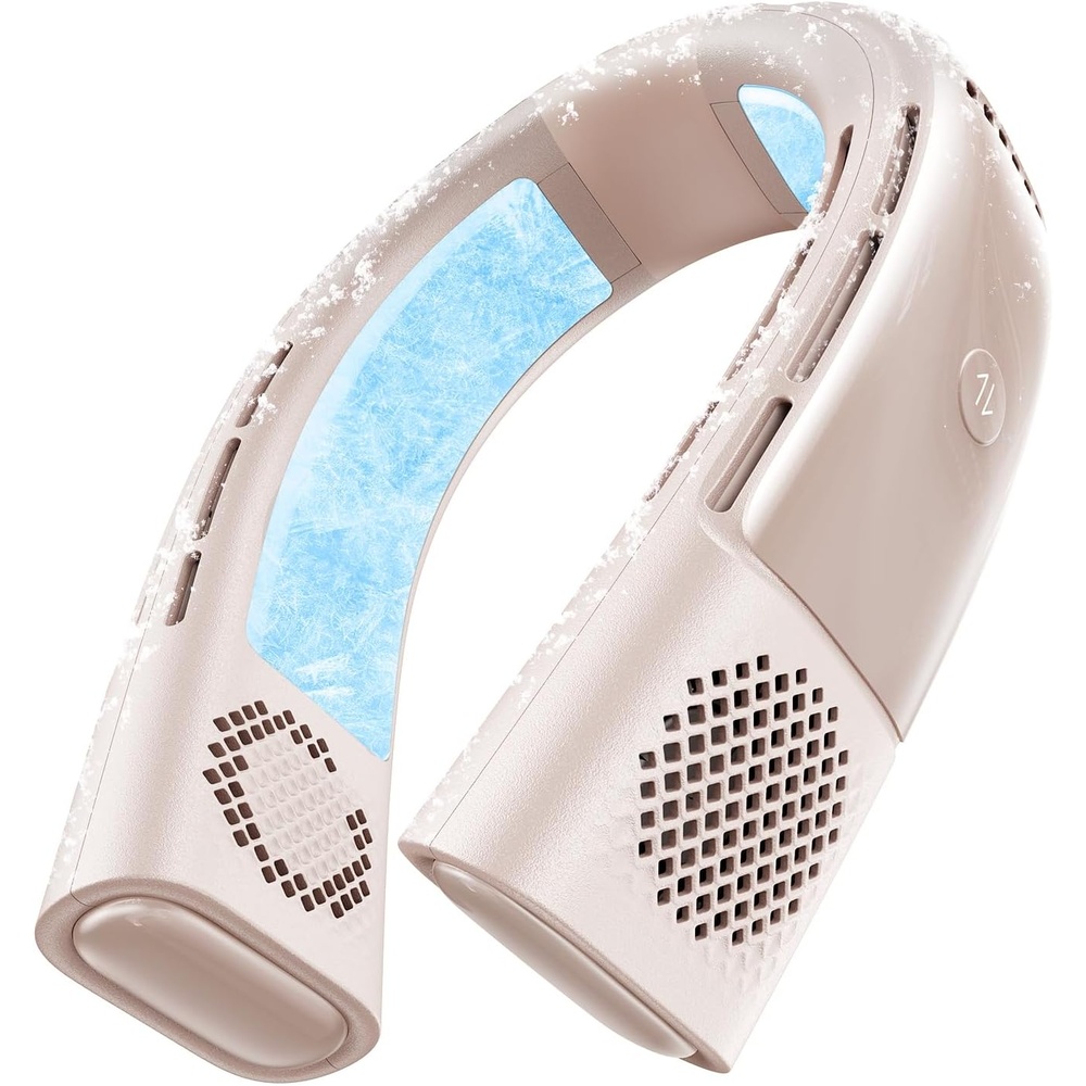 image:imageTORRAS COOLiFY 2S Lite Neck Air Conditioner Long Battery Life Cooling Neck Fan Lightweight amp Comfortable HandsFree Wearable AC for Commute Work Travel GrayApricot