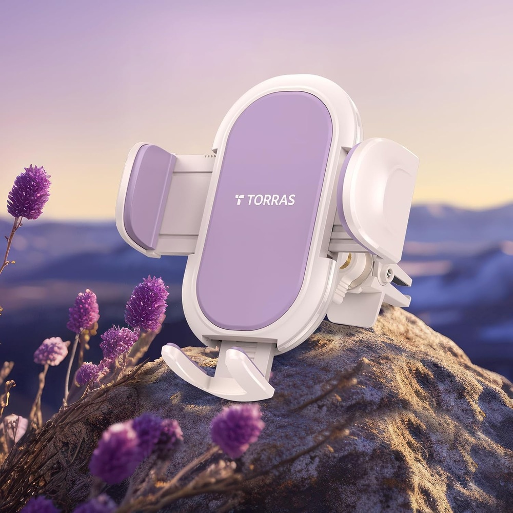 image:imageTORRAS Car Phone Mount for Women Embrace Your Girly Girl Securely Holds Thick Case amp Big Phones Dashboard Vent Windshield Compatible iPhone 161514131211 Pro Max Samsung Galaxy S24 Ultra