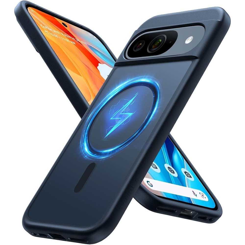 image:imageTORRAS Magnetic Shockproof for Google Pixel 10 Pro CasePixel 10 CaseMilitary Grade 12FT Drop ProtectionFit for MagSafe Slim Matte Translucent amp Sturdy Armor Case for Pixel 1010 Pro Sky BlueBlack