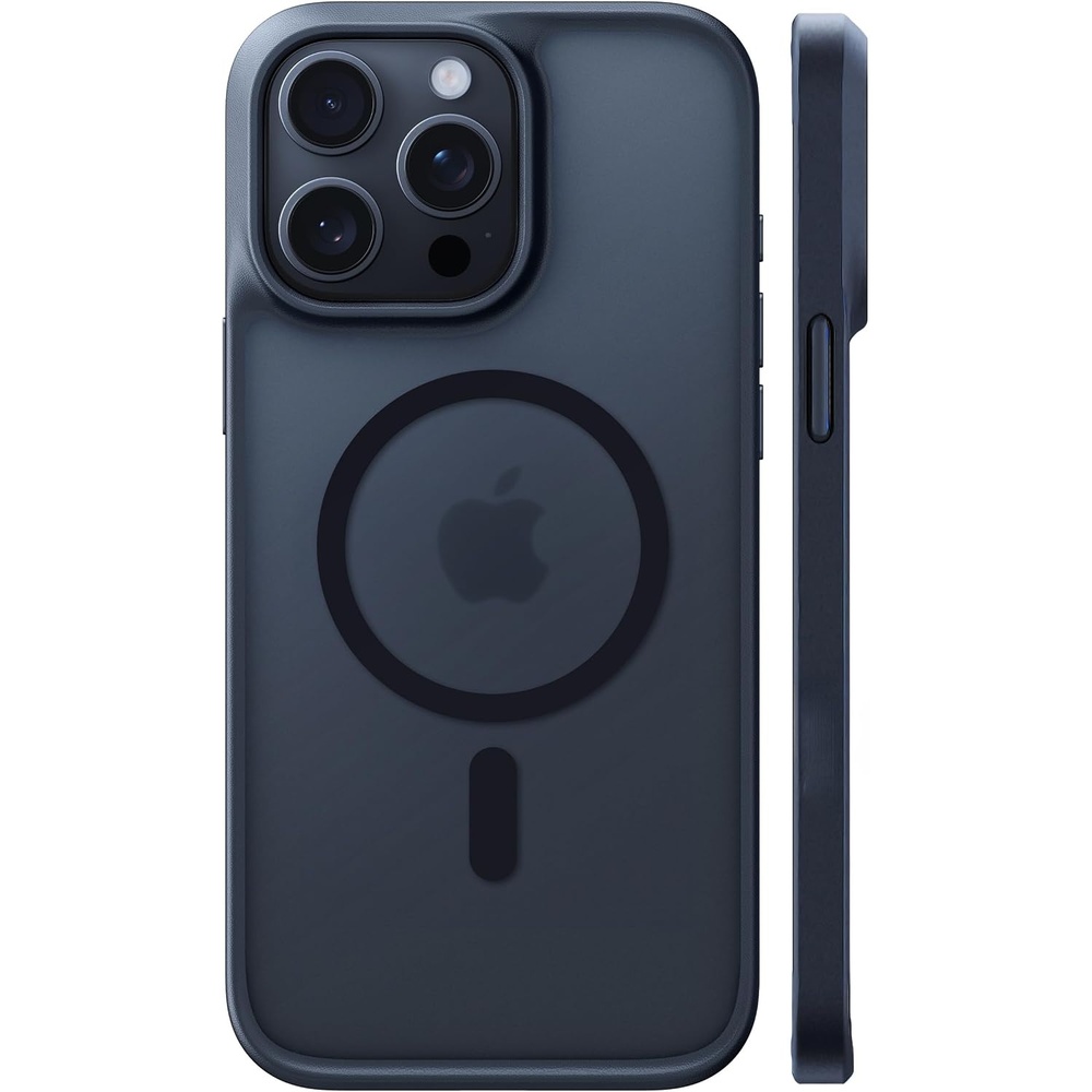 image:imageTORRAS Magnetic Shockproof for iPhone 16 Pro Max Case 4X MilitaryGrade Protection Compatible with MagSafe Translucent Case for iPhone 16 Pro Max AntiScratch Guardian 69Black