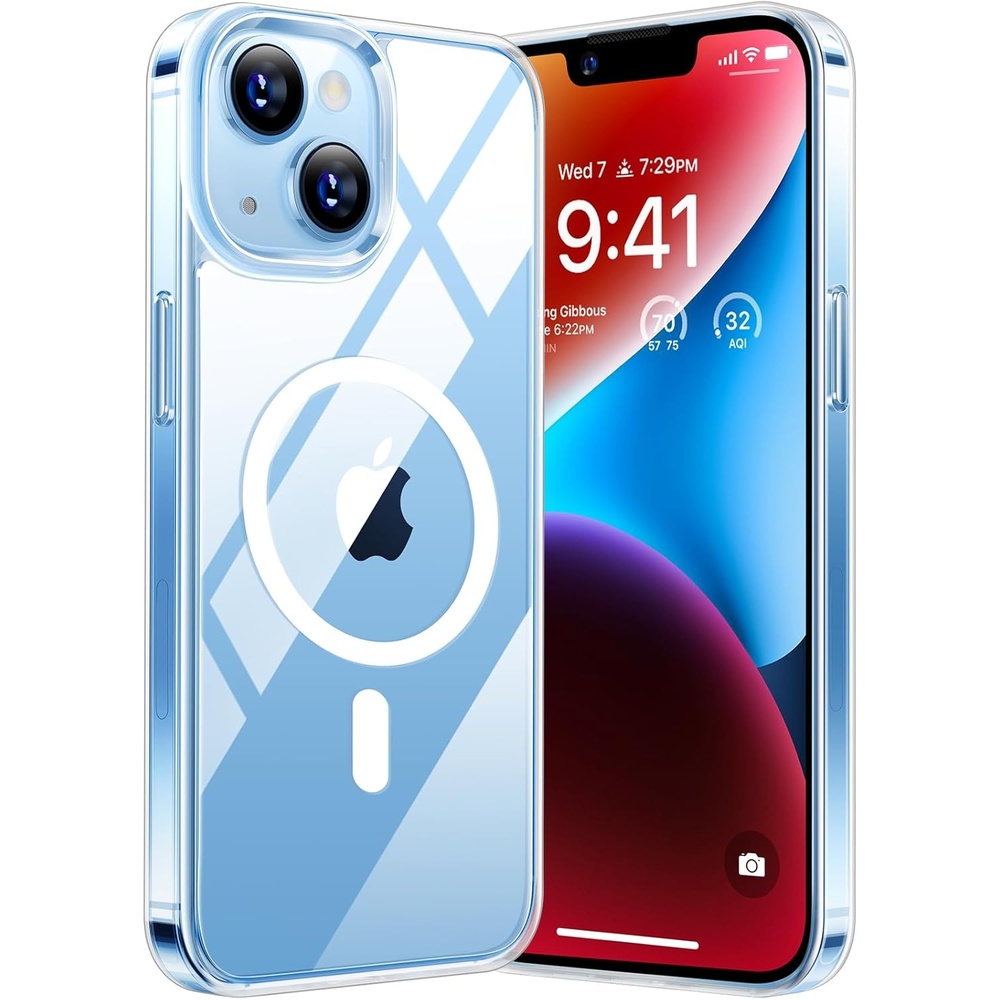 image:imageTORRAS Magnetic Shockproof for iPhone 17 case with Camera Control 12FT Military Grade Drop ProtectionFit for MagSafe Slim Translucent AntiFingerprint amp Soft Touch Case for iPhone 17 BlackDiamond Clear