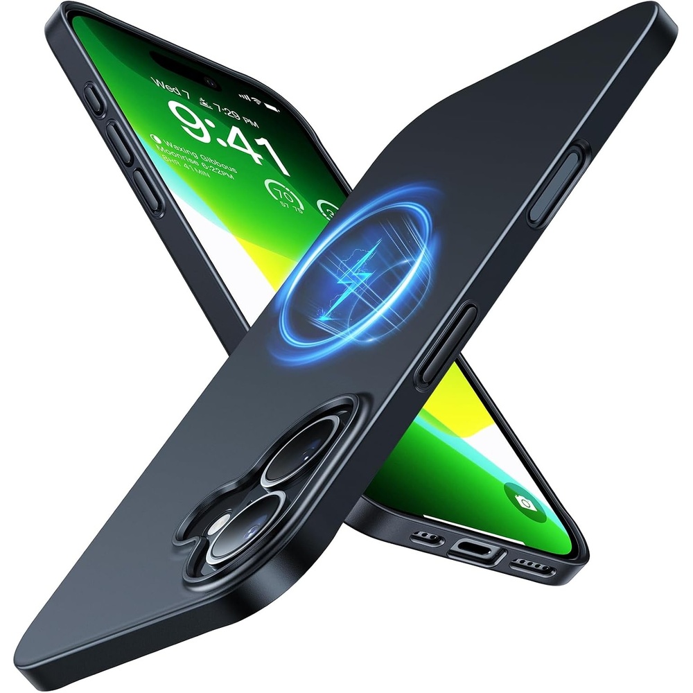 image:imageTORRAS Magnetic SlimFit for iPhone 16 Case 61 inch UltraThin 16 Phone Case Compatible with MagSafe Phone 16 Case Light AntiScratch Matte Hard PC Bayer OriginFit BlackBlack