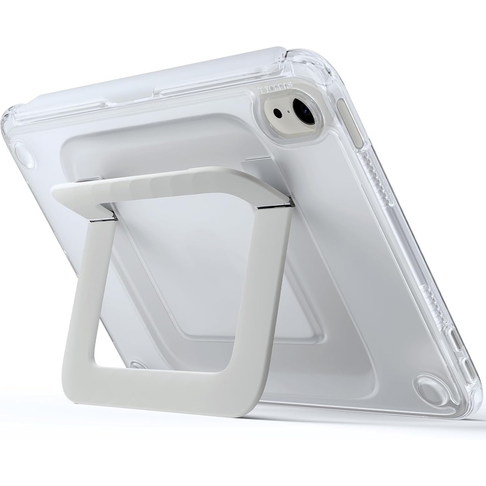 image:imageTORRAS Ostand K3 Neo for iPad Air 11 Inch Case M4 2026 M3 2025 M2 2024 Viewing Angles AdjustableUltra Stable Stand Shockproof Protective Slim Kickstand Case with Pencil Holder Glacier SprintMatte Translucent
