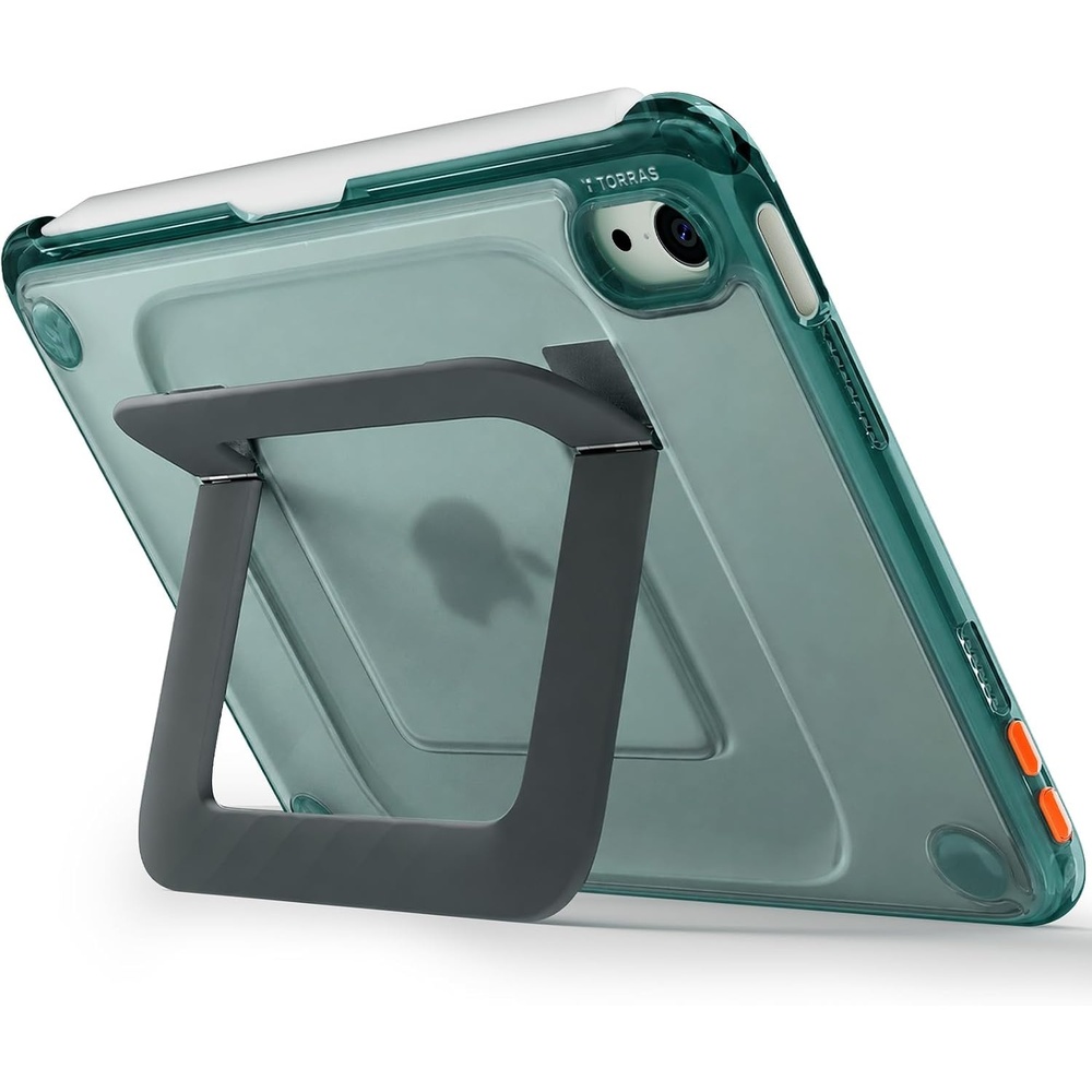 image:imageTORRAS Ostand K3 Neo for iPad Air 11 Inch Case M4 2026 M3 2025 M2 2024 Viewing Angles AdjustableUltra Stable Stand Shockproof Protective Slim Kickstand Case with Pencil Holder Glacier SprintGlacier Sprint