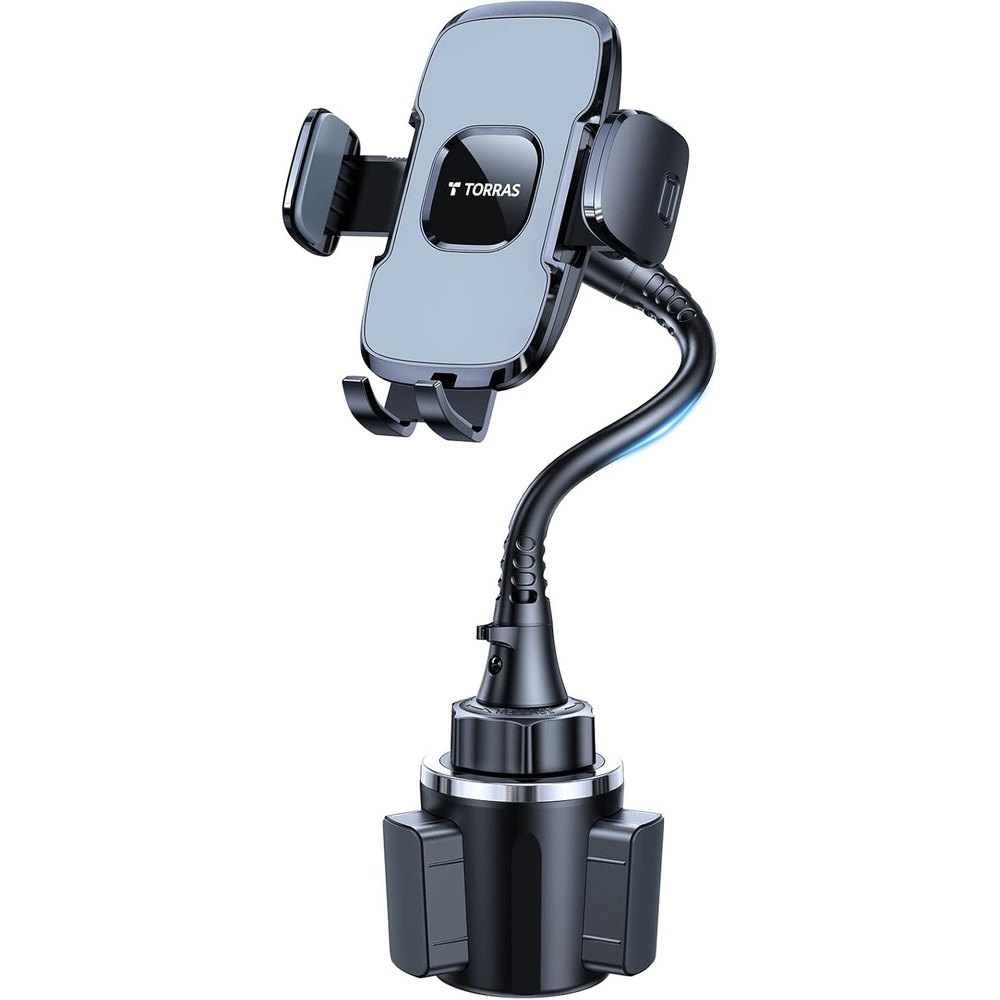 image:imageTORRAS Truck Friendly 15in Car Cup Holder Phone Mount Long Gooseneck Cupholder Cell Phone Mount for iPhone 13 Pro Max Samsung Galaxy S22 S21 amp All