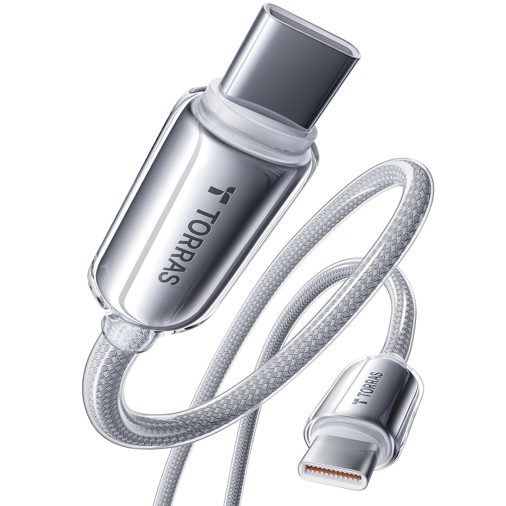 image:imageTORRAS USC C to USB C Cable 60W 6ft Military Grade Tested USB C Charger Cable Fast Charge for iPhone 15 Pro Max Plus Samsung S2423 MacBook Air Pro 2020 iPad ProAirMini Pearl WhiteWhite