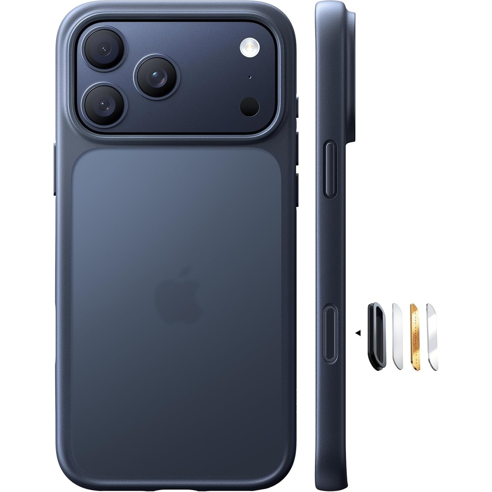 image:imageTORRAS for iPhone 17 Pro Case Beyond MilitaryGrade Protection Camera Control Button DIY Buttons Translucent Matte Slim Thin Shockproof Hard Back AntiScratch case for iPhone 17 Pro Deep BlueBlack17Pro