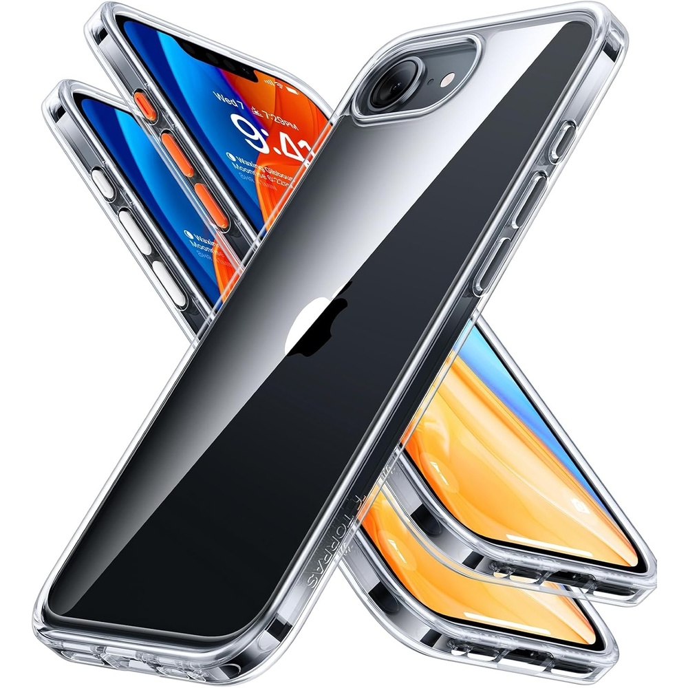 image:imageTORRAS for iPhone 17 Pro Case Beyond MilitaryGrade Protection Camera Control Button DIY Buttons Translucent Matte Slim Thin Shockproof Hard Back AntiScratch case for iPhone 17 Pro Deep BlueDiamond Clear