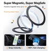TORRAS 2024 Upgraded 360° Rotatable Ring for iPhone 13 Pro Max Case, Fit for Magsafe with Stand, Magnetic Ring Holder, Military Grade Shockproof Translucent Back Slim Phone Case Ostand R, Black