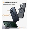 TORRAS 2024 Upgraded 360° Rotatable Ring for iPhone 13 Pro Max Case, Fit for Magsafe with Stand, Magnetic Ring Holder, Military Grade Shockproof Translucent Back Slim Phone Case Ostand R, Black