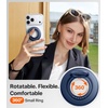 TORRAS 2025 Flagship Magnetic Phone Grip Ring Holder Kickstand [2-Sided Magnetic] [360 Rotation] Fit for MagSafe Accessories for iPhone 17 16 15 14 13 12 11 Samsung, Google, Black(Blue)