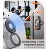 TORRAS 2025 Flagship Magnetic Phone Grip Ring Holder Kickstand [2-Sided Magnetic] [360 Rotation] Fit for MagSafe Accessories for iPhone 17 16 15 14 13 12 11 Samsung, Google, Black(Black)