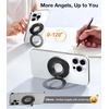 TORRAS 2025 Upgrade (Dual-Ring) Fit for MagSafe Phone Grip Ring Holder Compatible with MagSafe Kickstand Magnetic for iPhone 17/16/15/14/13/12/11 Samsung, Google Accessories, Black