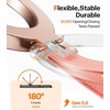 TORRAS 2025 Upgrade (Gen 6.0) Magnetic Phone Grip Holder Kickstand with Braided Strap, Fit for MagSafe Ring Removable, for iPhone 17 16,15, 14, 13 12 Pro/Max Samsung Galaxy, Google, Bronze Black(Rose Gold w/ Braided Nylon Strap)