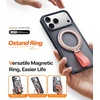 TORRAS 2025 Upgrade (Gen 6.0) Magnetic Phone Grip Holder Kickstand with Braided Strap, Fit for MagSafe Ring Removable, for iPhone 17 16,15, 14, 13 12 Pro/Max Samsung, Google (Rose Gold), Ostand Ring