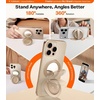 TORRAS 2026 Upgraded (Gen 7.0) Magnetic Phone Grip Ring Stand Holder, Comfortable Silicone Ring, Compatible with MagSafe Accessories 4-in-1 Kickstand for iPhone 17 Pro Max 16 15 14 13 Android,Rosegold(Rosegold)