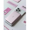 TORRAS 2-in-1 iPhone 16 Portable Charger, 5,000mAh 22.5W Mini Power Bank with Built-in USB-C Cable, Fast Charge Battery Pack, Travel Essential for iPhone 17/16/15, Galaxy S25, Google – Desert Titanium(Dawn Rose)