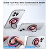TORRAS 360° Fidget Spinner Magnetic Phone Grip Ring Holder Kickstand, Fit for PopSocket MagSafe Accessories Removable for iPhone 16, 15,14, 13, 12 Pro/Max,Samsung Galaxy, Google, Ostand SpinRing, Pink