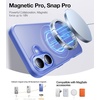 TORRAS 360° Magnetic Stand for iPhone 16 Case, [Compatible with MagSafe] [Rotatable Flexible Kickstand], 16ft Mil-Grade Shockproof Protection Versatile Ring Holder, Anti-Scratch & Ultramarine 6.1″