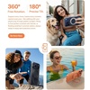 TORRAS 360 Magnetic Stand for iPhone 17 Pro Case, [Fit for MagSafe] [Rotatable Ring Kickstand] [4X Mil-Grade Shockproof] Slim Phone Cover, Camera Button, Cosmic Orange, Translucent, Ostand O3 Fitness
