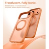 TORRAS 360 Magnetic Stand for iPhone 17 Pro Case, [Fit for MagSafe] [Rotatable Ring Kickstand] [4X Mil-Grade Shockproof] Slim Phone Cover, Camera Button, Cosmic Orange, Translucent, Ostand O3 Fitness