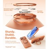 TORRAS 360 Magnetic Stand for iPhone 17 Pro Max Case, [Fit for MagSafe] [4X Military-Grade Protection] Slim Case for iPhone 17 Pro Max 6.9″, Translucent Cosmic Orange, Ostand O3 Fitness Series