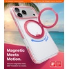 TORRAS 360 Magnetic Stand for iPhone 17 Pro Max Case, [Fit for MagSafe] [Military-Grade Protection] Slim Case for iPhone 17 Pro Max 6.9″ 2025, Clear-Pink, Ostand O3 Fitness Series
