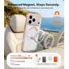 TORRAS 360 Magnetic Stand for iPhone 17 Pro Max Case Ultra Clear Orange | Fit for MagSafe, 4X Mil-Grade Protection, Slim Non-Slip Case with Camera Control Button, Cosmic Orange 6.9″, O3 Light Series(Cosmic Orange)